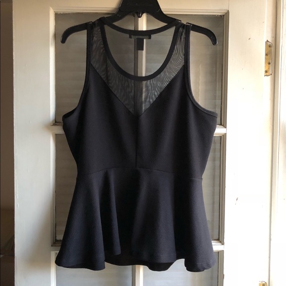 Black peplum top - Picture 2 of 2